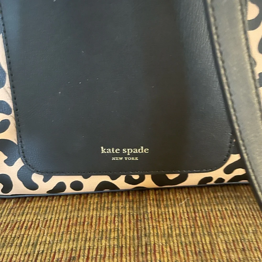 Kate Spade Black and Tan Leopard Backpack - Picture 3 of 5